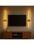 Modern Eskitme/gold Pilli LED Duvar Apliği 66CM 2