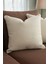 Chevron Bohem Dekoratif Punch Yastık Kırlent Kılıfı | 45X45 Krem 4
