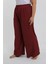 Kadın Büyük Beden Bordo Rahat Kesim Baggy Tek Alt 5