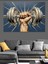 Dambıl Kaldıran Kaslı Kol Çizimi Dekoratif Kanvas - Mdf Ahşap Tablo 2