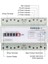 Üç Faz 4 Tel Dijital Güç Elektrik Ölçer Kwh Güç Tüketimi Monitörü Dın Demiryolu Montajı Ac 380V 400V A (Yurt Dışından) 3