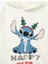 Kapşonlu Uzun Kollu Lisanslı Stitch Baskılı Oversize Şardonlu Yılbaşı Sweatshirt 5