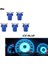 ( 5 x Adet ) 1 Set T5 B8.5d Model LED Duylu Dipsiz Ampul Buz Mavi 1.2W (T5 B8.5d Ice Blue) 1