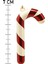 6lı Şeker Kamışı Yılbaşı Süs 7cm Kırmızı Beyaz Renkli Noel Süsleri 5