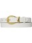 Deri Gold Tokalı Süt Beyaz Ince Kadın Kemeri, 3cm=3cm-Kdn-27 10