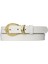 Deri Gold Tokalı Süt Beyaz Ince Kadın Kemeri, 3cm=3cm-Kdn-27 12