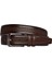 Deri, Koyu Kahverengi Dikişli Klasik, Kumaş Pantolon Kemeri 3.5 Cm_dikisli.orta.bas 12
