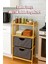 PBT-714 Ahşap Bambu Banyo Mutfak Organizeri 3 Raflı Çok Amaçlı Banyo Mutfak Düzenleyici Organizer Banyo Mutfak Dolabı Sebzelik Organizeri 6