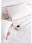 Elite Biyeli %100 Pamuk Nevresim Takımı Çift Kişilik Ekru Bordo 200X220CM 4