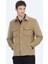 Deve Tüyü Regular Fit Gömlek Yaka Casual Dokuma Mont 1