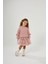 Aplike Detaylı Hırka & Tütülü Etek Takımı – Pembe Kız Çocuk Takımı, 2–8 Yaş 3