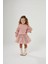 Aplike Detaylı Hırka & Tütülü Etek Takımı – Pembe Kız Çocuk Takımı, 2–8 Yaş 5