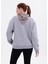 Kadın Fular Detaylı Tokalı Oversize Sweatshirt 4