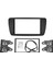 2 Dın Adaptör CD Trim Panel Stereo Arayüzü Radyo Araba Çerçevesi Paneli Seat Ibiza 2008+ Için Fasya (Yurt Dışından) 1