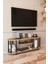 Modern Tv Ünitesi Ahşap Raflı 2 Katlı Televizyon Sehpası Minimalist,dayanıklı, Fonksiyonel Tv Standı 1