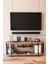Modern Tv Ünitesi Ahşap Raflı 2 Katlı Televizyon Sehpası Minimalist,dayanıklı, Fonksiyonel Tv Standı 2