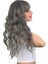 Perçemli Uzun Su Dalgası Fiber Sentetik Peruk/ Koyu Gri 2