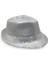 Disko Gümüş Payetli Fötr Şapka Yetişkin Boy - Lisinya 1
