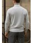 Erkek Premium Boğazlı Gri Triko Kazak 6