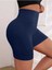 Kadın Büyük Beden Yüksek Bel Toparlayıcı Tayt Şort Etek Altı Spor & Voleybol & Deniz ve Havuz Şortu-Lacivert 1