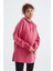 Yaban Gülü Reglan Kol Basic Kapüşonlu Oversize Sweatshirt Sweatshirt Tunik - 97242 18