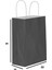 22X10X29 90 Gsm Burgu Saplı Siyah Kraft Çanta (500 Adet) 2