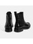 Kadın Siyah Kroko Baskılı Lastikli Deri Bot 8