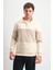 Regular Fit Yarım Fermuarlı Dik Yaka Renk Bloklu Sweatshirt 1