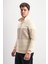 Regular Fit Yarım Fermuarlı Dik Yaka Renk Bloklu Sweatshirt 2