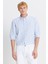 Tailored Slim Fit Dar Kesim Düğmeli Yaka Gofre Desenli Gömlek 1