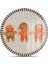 Cam Kesme Tahtası ve Sunumluk Yuvarlak Gingerbread Yeniyıl Kurabiye Desenli 30 x 30 cm 6