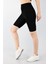 Şort Tayt Toparlayıcı Etkili Siyah Yüksek Bel Kadın Günlük ve Spor Kısa Taytı - Siyah 1