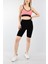 Şort Tayt Toparlayıcı Etkili Siyah Yüksek Bel Kadın Günlük ve Spor Kısa Taytı - Siyah 4
