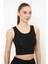 Askılı Body Crop Top Üst - Siyah 1
