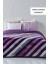 Lora 3 kg Embos Baskılı Battaniye Çift Kişilik Kalın Yumuşak 220X240 cm Lila Mor 1