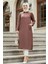 Cepli Kahverengi Tesettür Tunik 4771KH 4