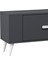 TV1336DD RETRO-128 Tv Sehpası Antrasit-Beyaz 6