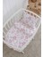%100 Pamuklu Poplin Bebek Beşik Nevresim Seti 80X120 cm - Pink Balloon Safari 1