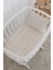 %100 Pamuklu Poplin Bebek Beşik Nevresim Seti 80X120 cm - Minik Çiçekler 2