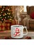 Yılbaşı Kırmızı Atkılı Ayıcık Baskılı-Hediyelik Seramik Kupa Bardak 1