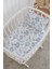 %100 Pamuklu Poplin Bebek Beşik Nevresim Seti 80X120 cm - Blue Balloon Safari 2