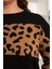Büyük Beden Leopar Garnili Alt-Üst Büyük Beden Takım 4