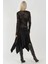 Kadın Uzun Kollu Asimetrik Bluz Siyah 3