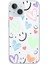 Iphone 13-Iphone 14 Uyumlu Desenli Şeffaf Silikon Kılıf Smile 2