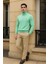 Erkek Uzun Premium Comfort Mint Kazak 3