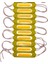 12 Volt 2 Watt Sarı - Amber Cob LED Modül IP65 10 Adet Modül 1