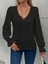 Cottonlab Kadın Uzun Kollu V Yakalı Önden Düğmeli Bluz 3