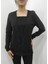 Cottonlab Kadın Uzun Kollu Kruvaze Yaka Kol ve Etek Ucu Manşet Detay Yumoş Bluz 5