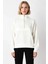 Kadın Dik Yaka Düşük Kol Fermuarlı Örme Sweatshirt Fonksiyonel Dayanıklı Kaliteli Konforlu 3