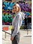 Kadın Kapüşonlu Fermuarlı Uzun Kollu Örme Sweatshirt Fonksiyonel Dayanıklı Kaliteli Modern 5